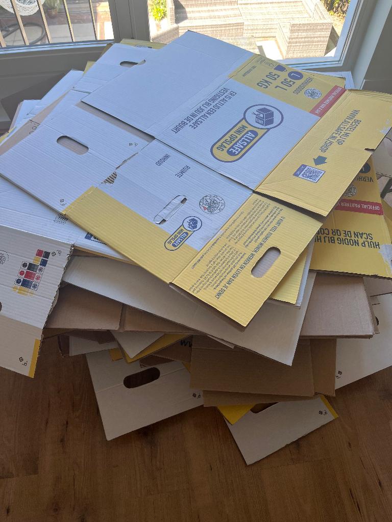 Verhuisdozen 60x zgan, Doe-het-zelf en Verbouw, Kratten en Dozen, Ophalen, Doos, Opvouwbaar, 50 tot 75 cm