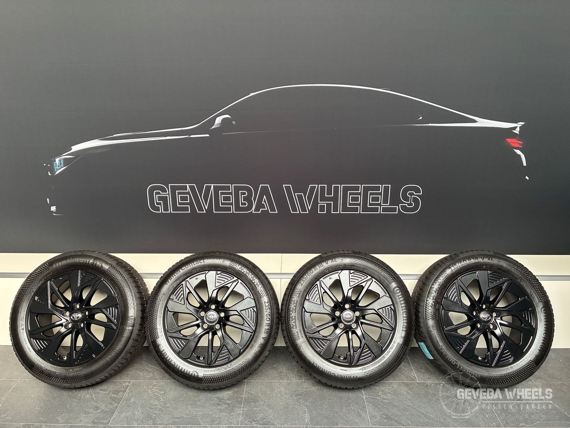 18” originele Toyota BZ4X velgen + winterbanden 5x114.3 TPMS, 18 inch, Gebruikt, -, -