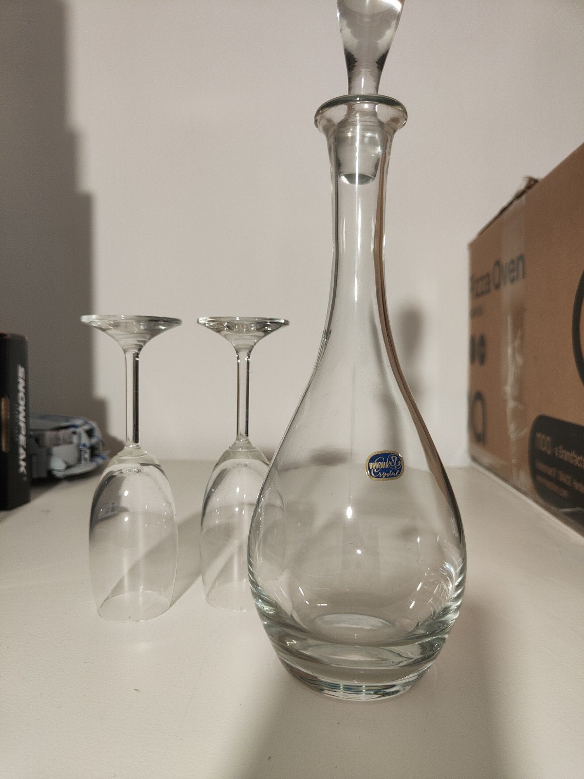 Bohemian Crystal karaf met 2 glazen, Ophalen
