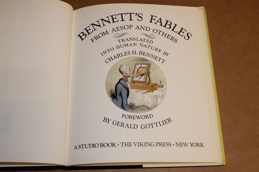 Fabels van Aesopus door C.H. Bennett — Vintage prentenboek, Ophalen of Verzenden, Gelezen