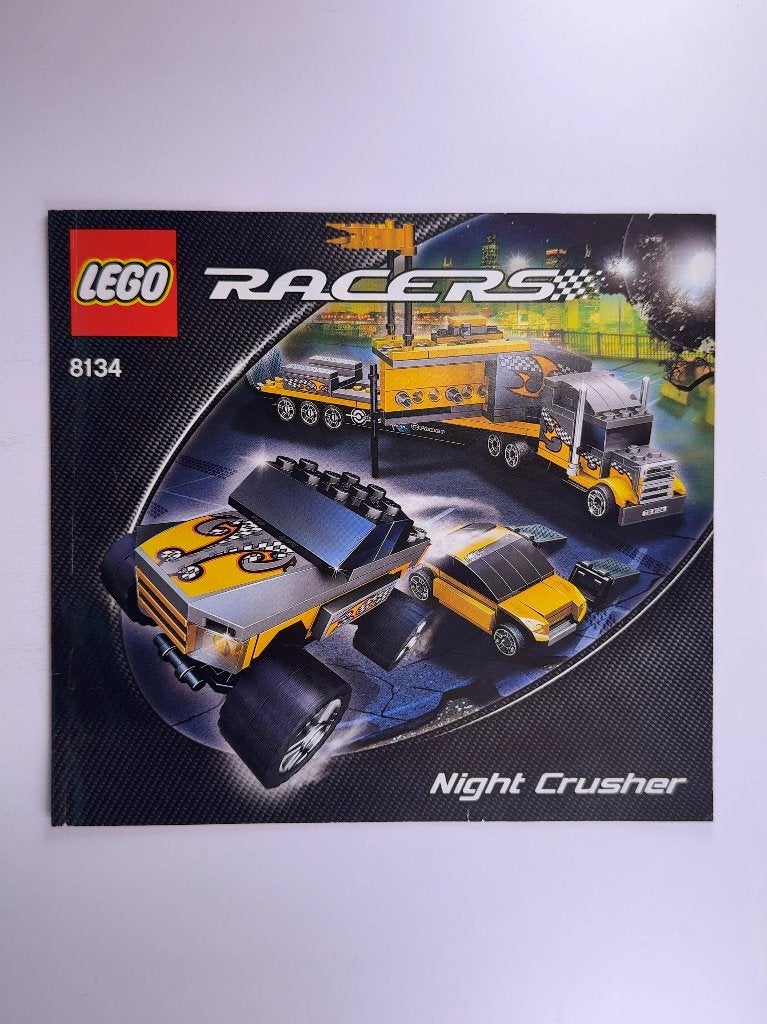 LEGO Racers 8134 (Instructions) for Set 8134 Night Crusher, Gebruikt, Lego, Overige typen, Ophalen of Verzenden
