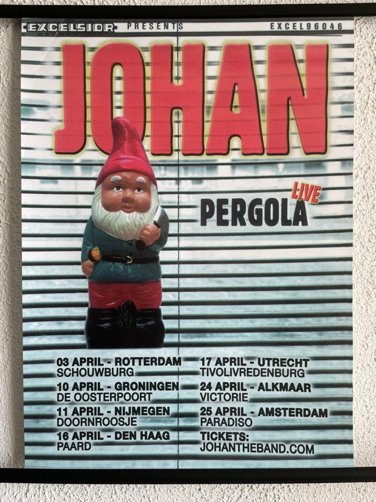 Poster ‘’ Johan ‘’ Pergola live 42x59 cm, Ophalen of Verzenden, Gebruikt, Poster, Artwork of Schilderij