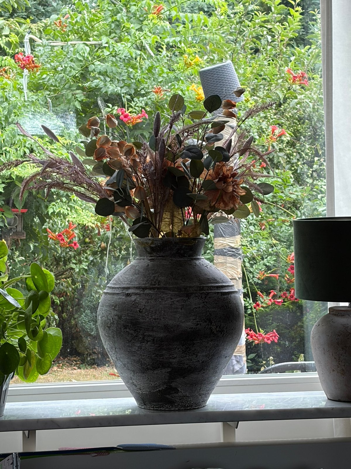 2 grote decoratieve potten / kruiken – landelijke stijl, Huis en Inrichting, Woonaccessoires | Vazen, Ophalen of Verzenden, Zo goed als nieuw