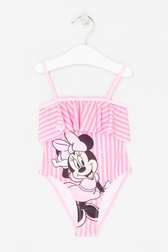 Minnie Mouse Zwempak Stripe - Maat 104/110 - 116/128, Kinderen en Baby's, Kinderkleding | Kinder-zwemkleding, Maat 104, Meisje