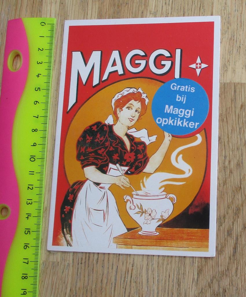 2 ansichtkaarten promotiekaarten reclamekaarten MAGGI, Ophalen of Verzenden, 1980 tot heden, Ongelopen, Overige thema's
