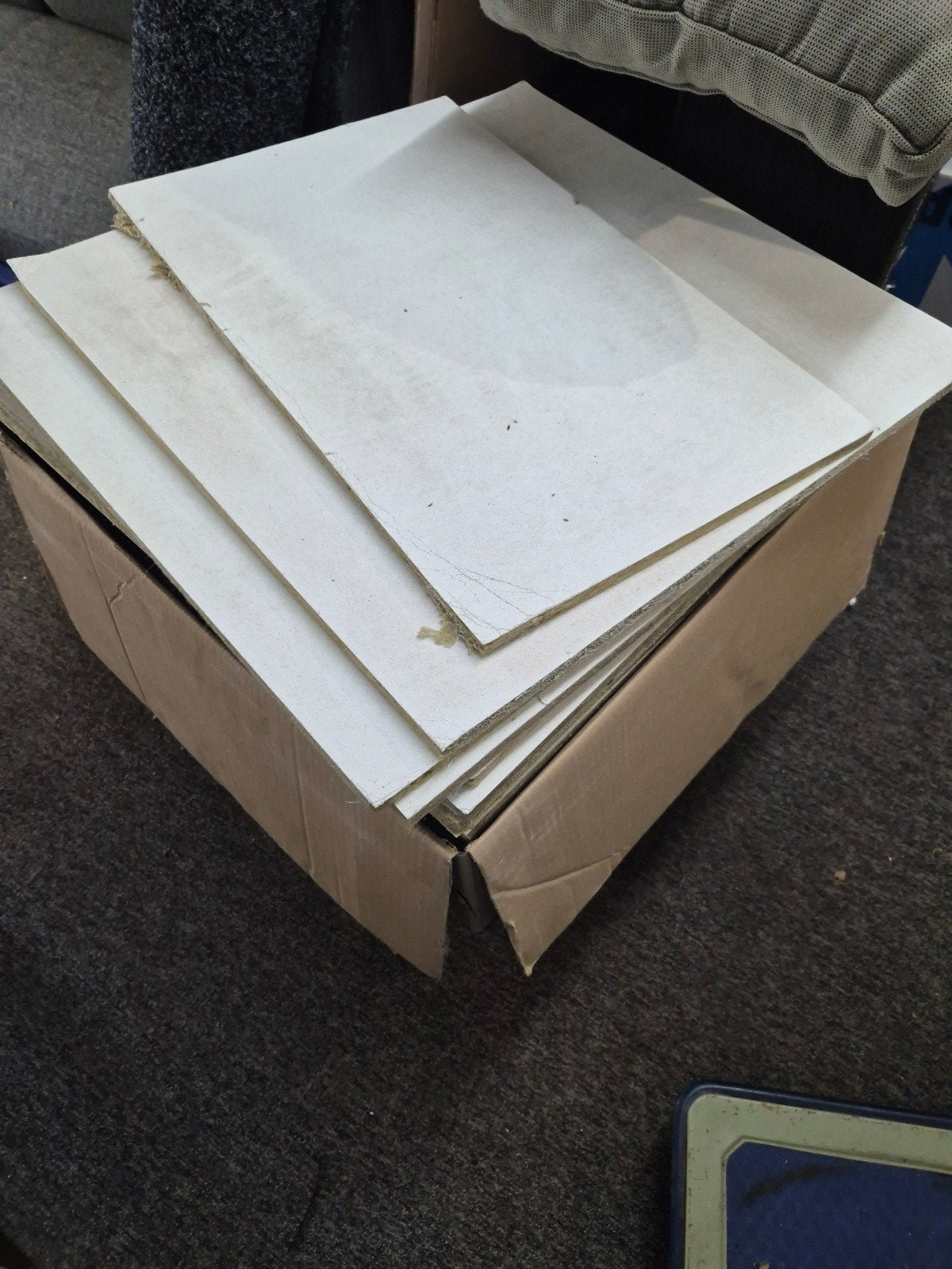witte Plafondplaten stuk of 14 60x60 cm, Ophalen, Zo goed als nieuw, Overige materialen, Minder dan 20 mm