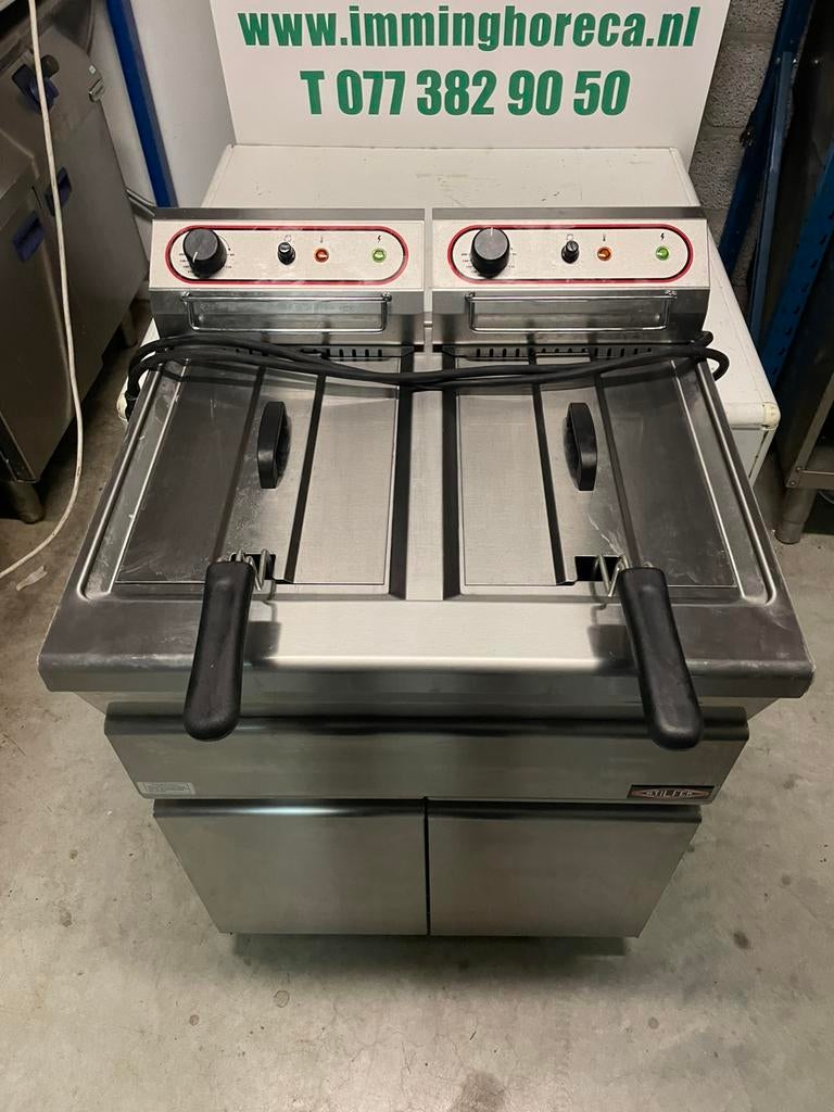 Friteuse stilfer 2 x 9 liter, 4 liter of meer, Ophalen of Verzenden, Zo goed als nieuw, Duo-friteuse