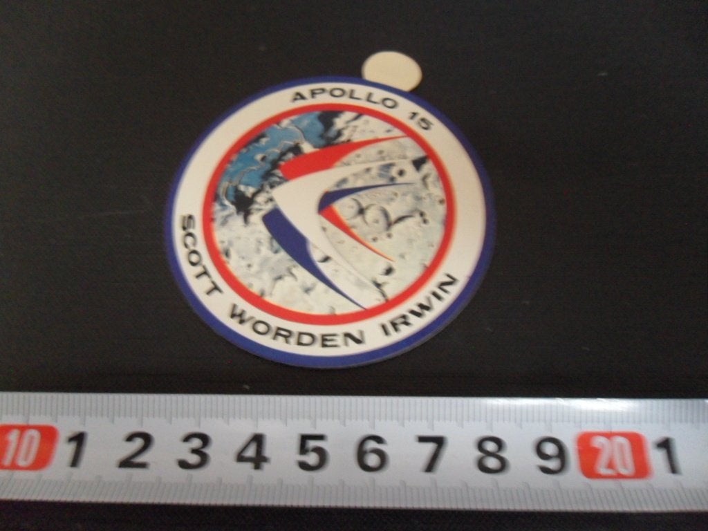 sticker SHELL  APOLLO 15 Scott Worden Irwin  Ruimtevaart, Ophalen of Verzenden, Zo goed als nieuw