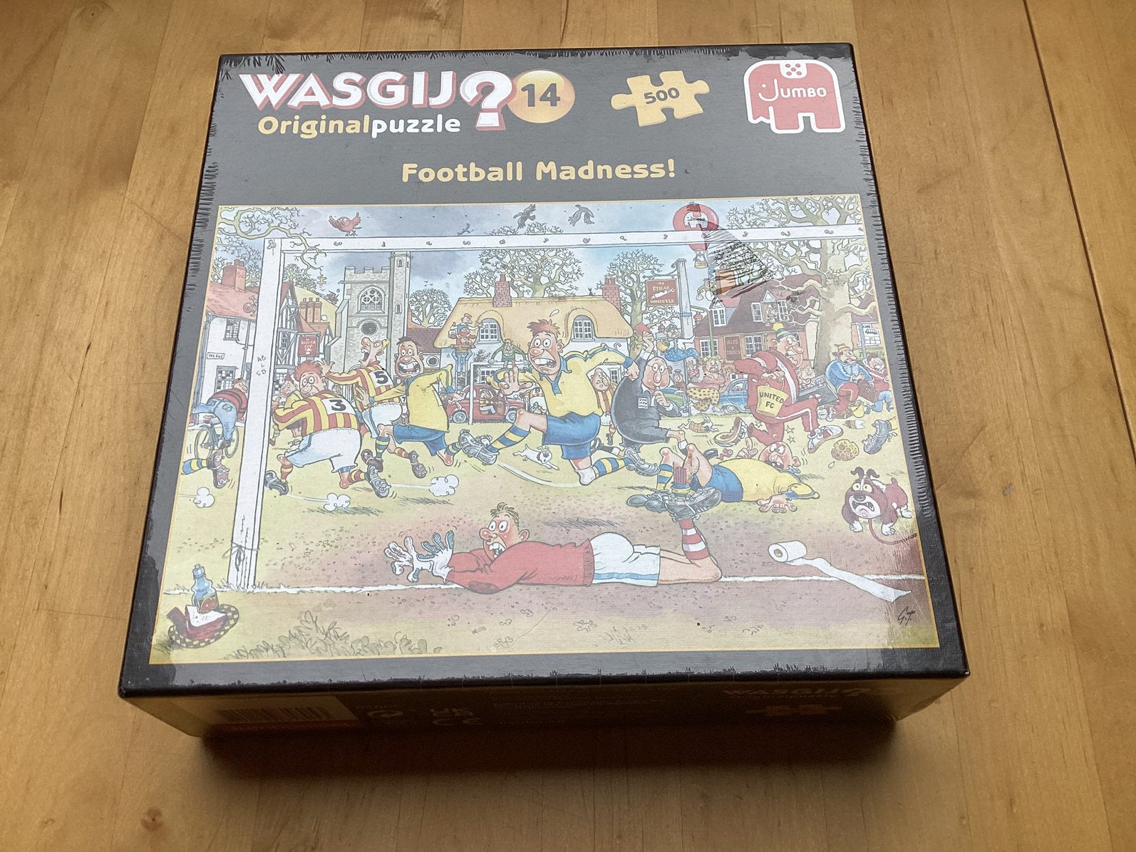 Wasgij puzzel 500 stukjes football madness nieuw in folie, Hobby en Vrije tijd, Ophalen of Verzenden, Nieuw