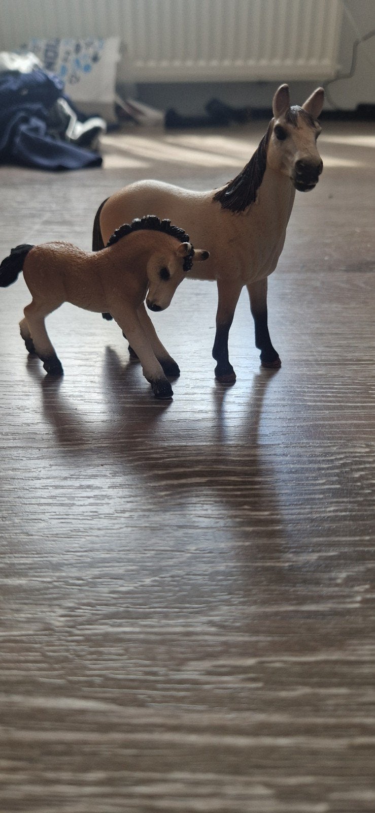 Schleich merrie met veulen, Ophalen of Verzenden, Zo goed als nieuw, Paard, Beeldje of Figuurtje