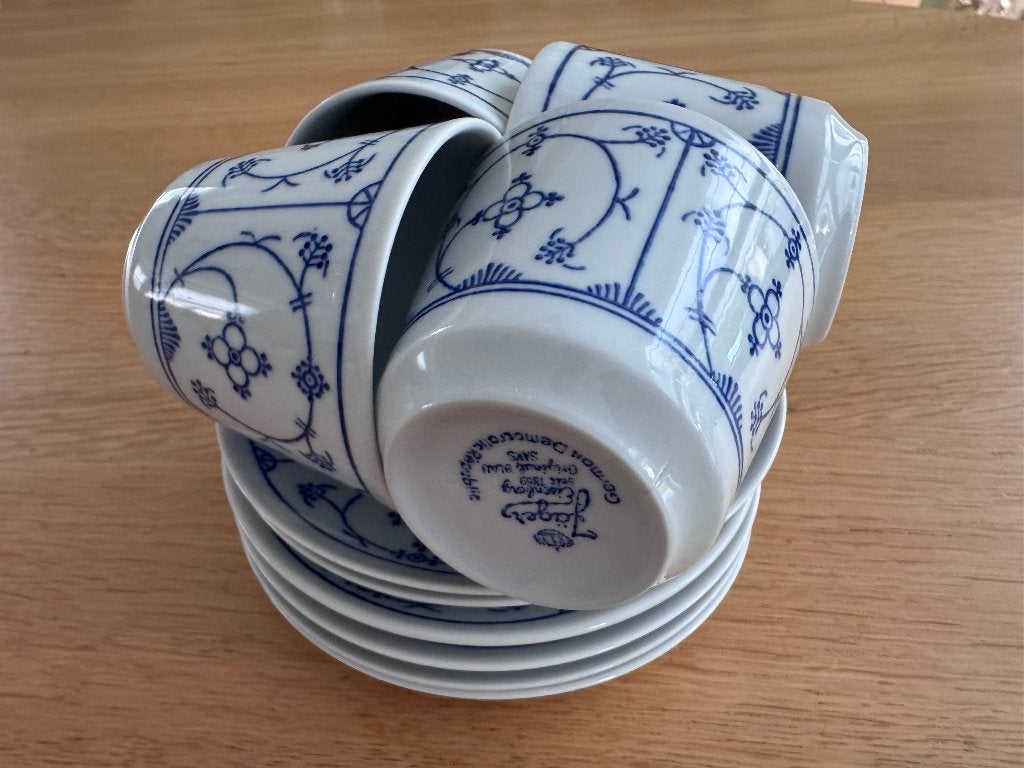 Blau Saks Jager koffiekopjes, Ophalen of Verzenden, Zo goed als nieuw, Overige stijlen, Kop(pen) en/of Schotel(s)