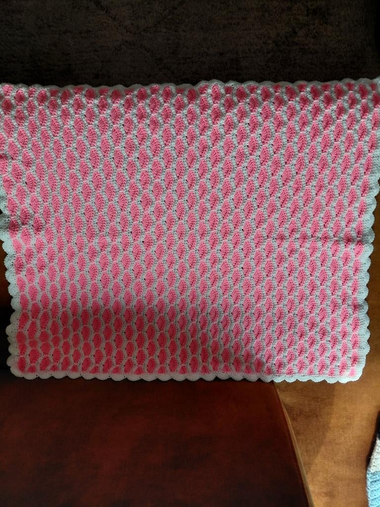 Handgehaakte babydekentjes en slofjes - Nieuw, Ophalen of Verzenden, Nieuw, Minder dan 70 cm, Deken