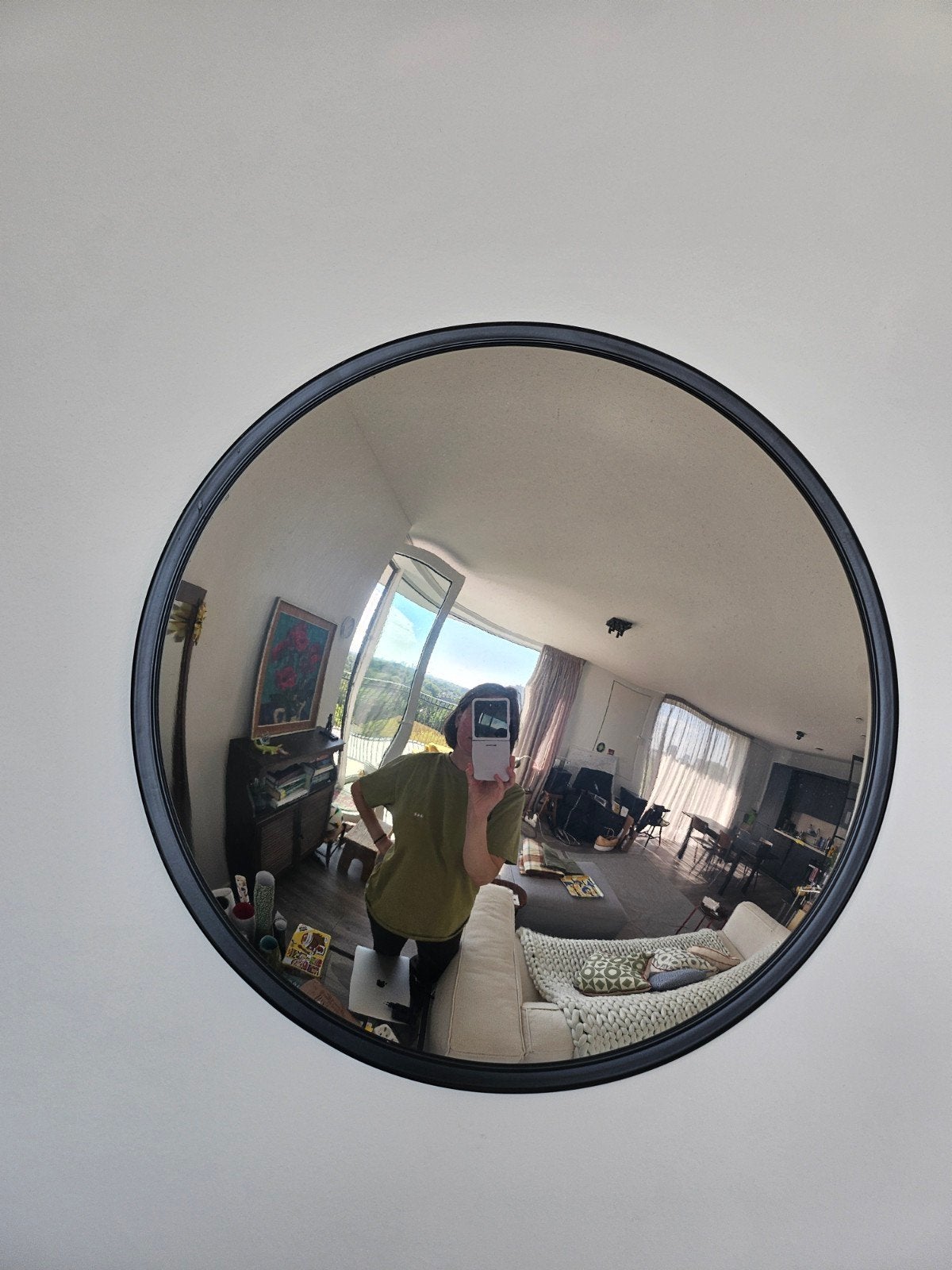 Ikea SVARTBJÖRK traffic mirror, Ophalen of Verzenden, Rond, Minder dan 50 cm, Minder dan 100 cm