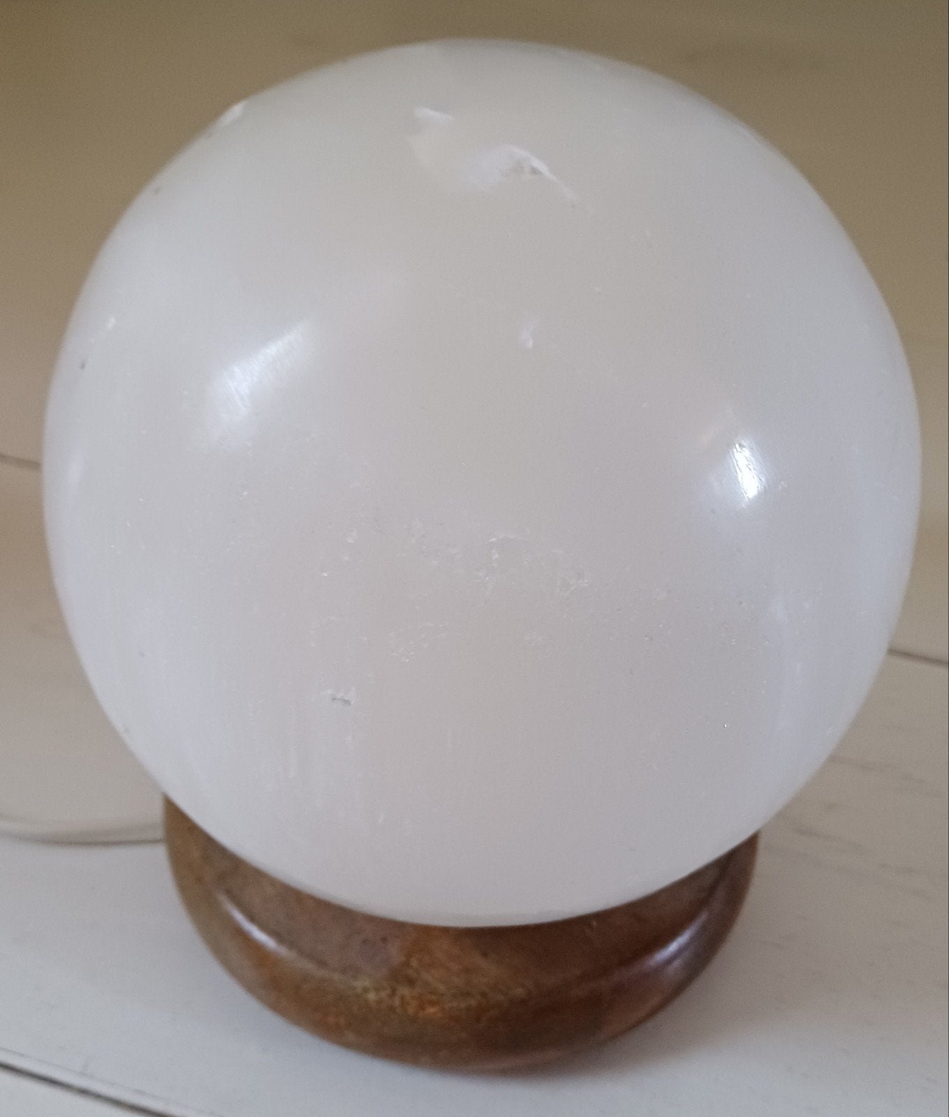 Nieuw Seleniet edelsteen (nacht)lamp., Ophalen