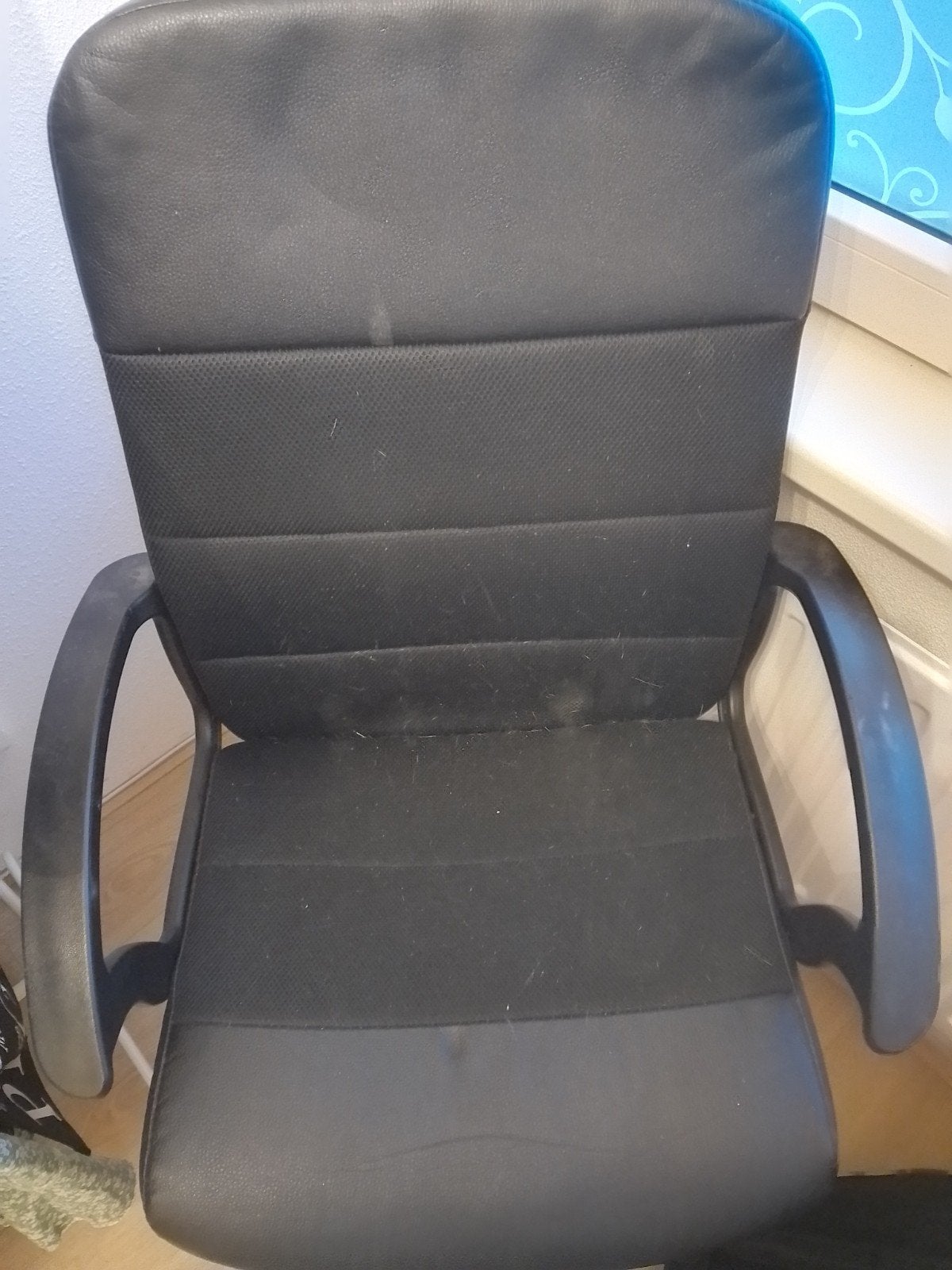 Luxe bureau game stoel aangeboden, Ophalen, Zwart, Zo goed als nieuw, Bureaustoel