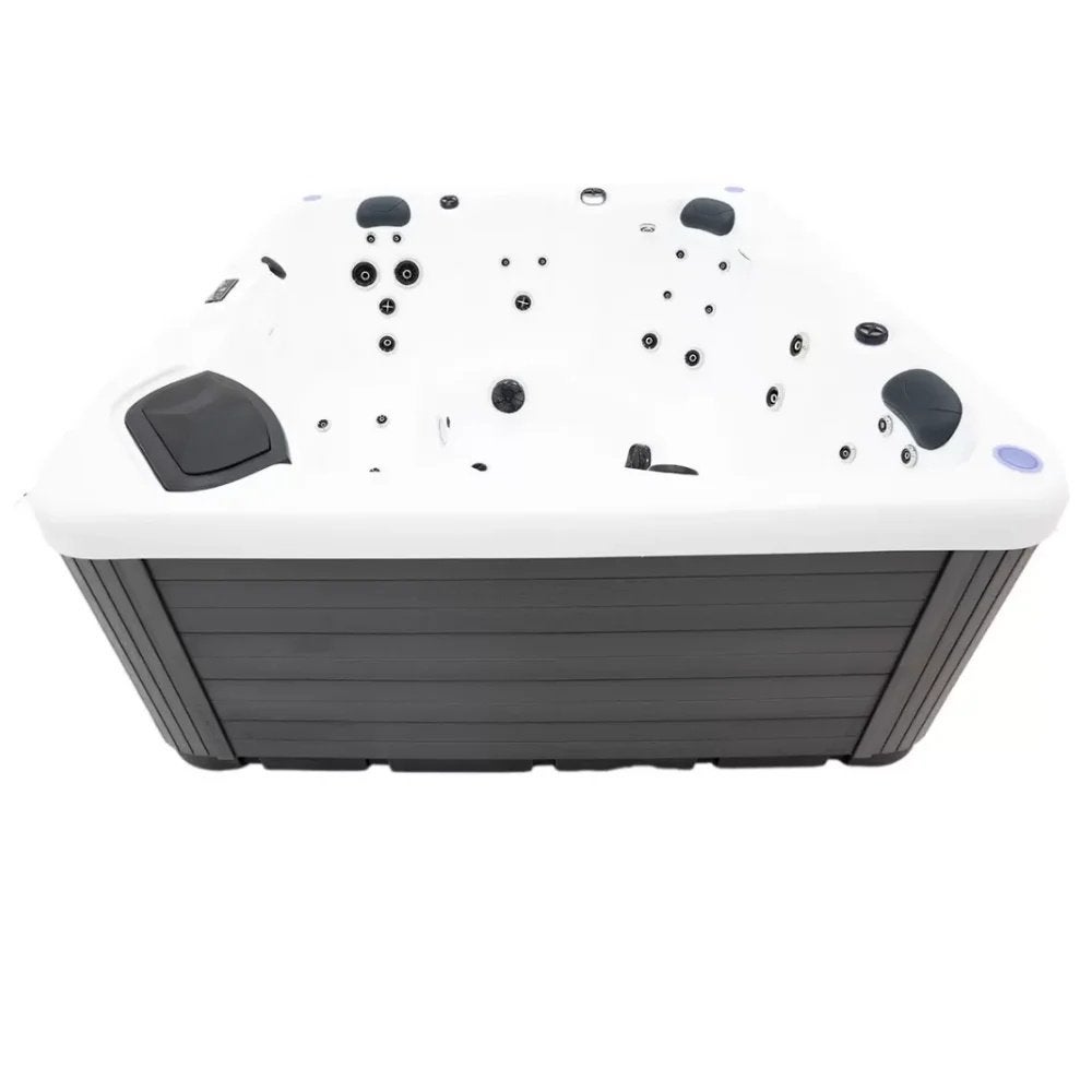 Spacuzzi Basic Spa - Zwart - Plug & Play jacuzzi met 43 jets, Ophalen, Nieuw, Trap, Vast