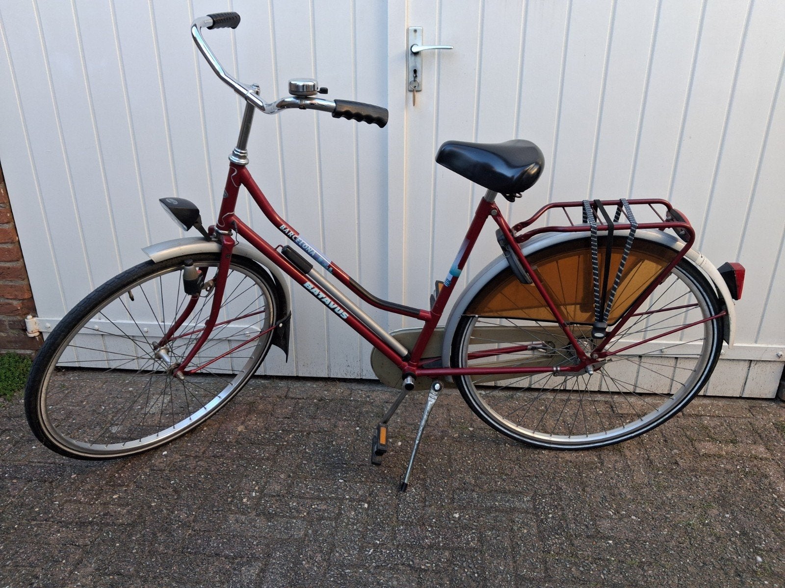 Batavus Barcelona damesfiets, rood, 53 cm frame, Fietsen en Brommers, Ophalen, Versnellingen, Batavus, 53 tot 56 cm