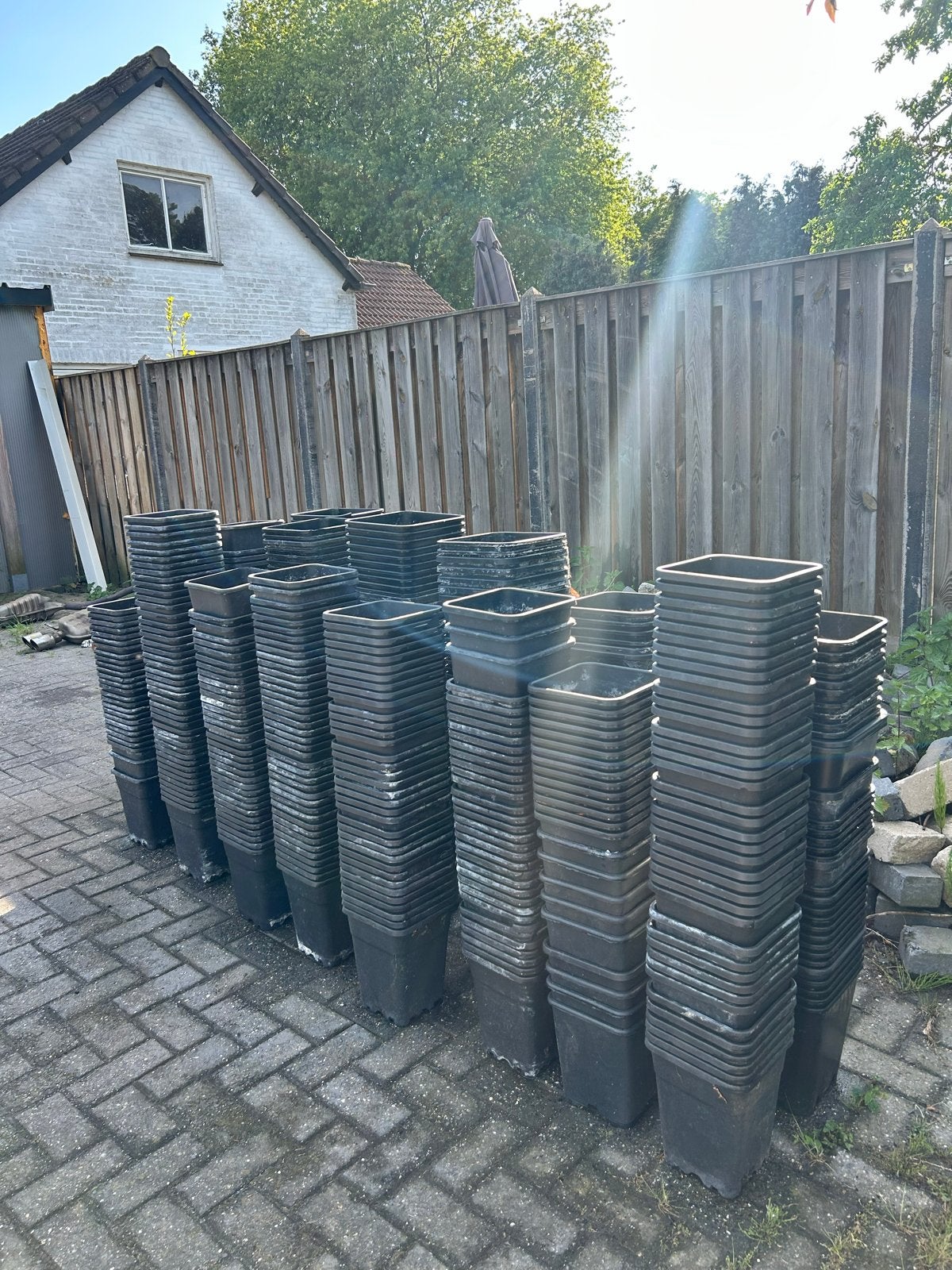 Diverse gebruikte plantenbakken en kratten, Ophalen, Kunststof, Gebruikt, 100 cm of meer