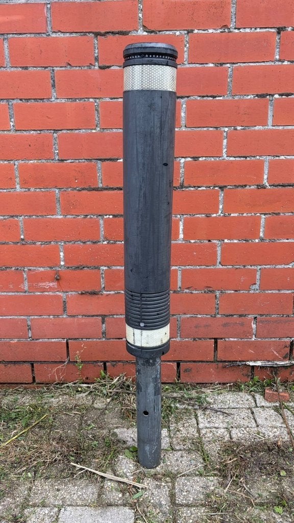 Zwarte paal met reflectiebanden, Ophalen, Gebruikt, Minder dan 180 cm, Palen