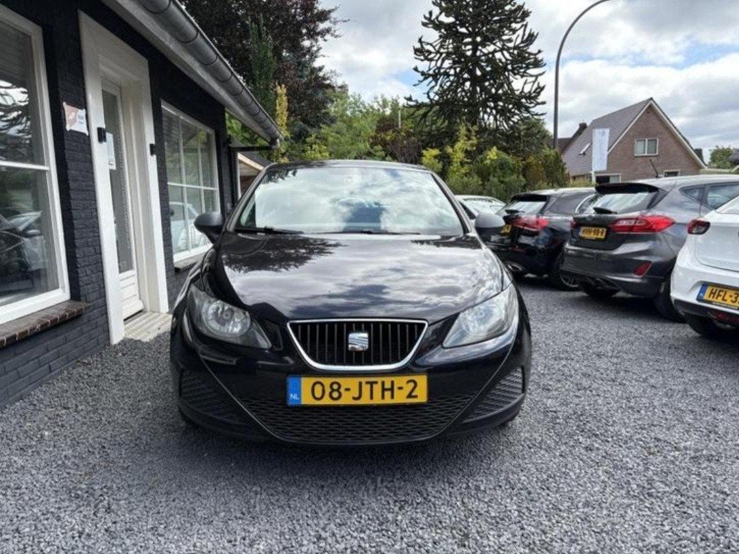 Seat Ibiza 1.4 63KW 5DRS 2009 Zwart, Voorwielaandrijving, 40 €/maand, 4 cilinders, Origineel Nederlands