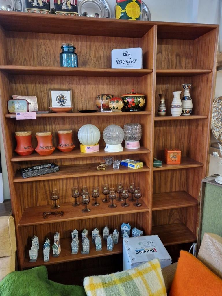 Vintage boekenkast van MSE Møbler - Made in Denmark, Ophalen, Met plank(en), Gebruikt, 100 tot 150 cm