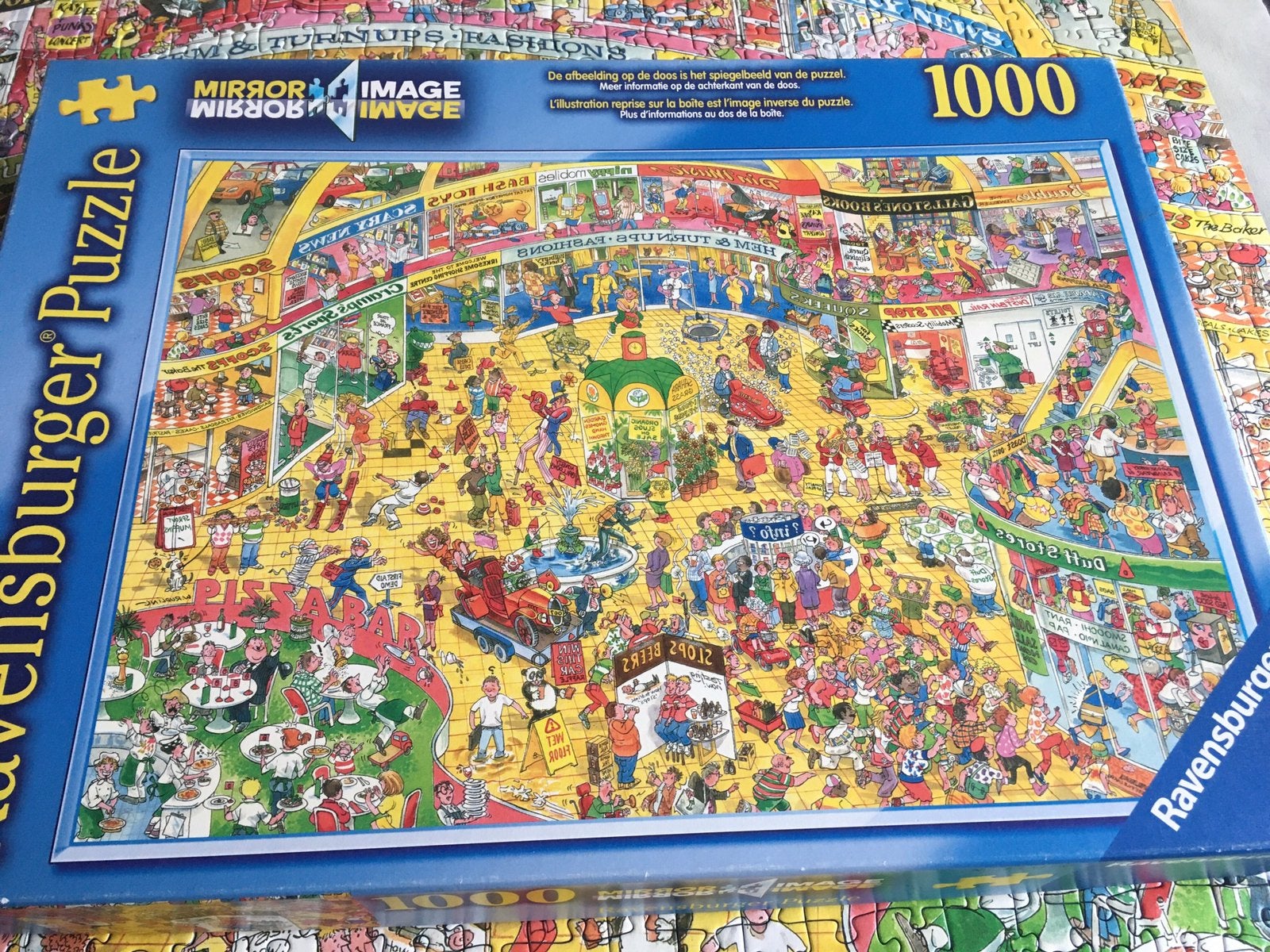 3 spiegelbeeld puzzels compleet ophalen voor 15,00 in, Ophalen, 500 t/m 1500 stukjes, Gebruikt, Legpuzzel