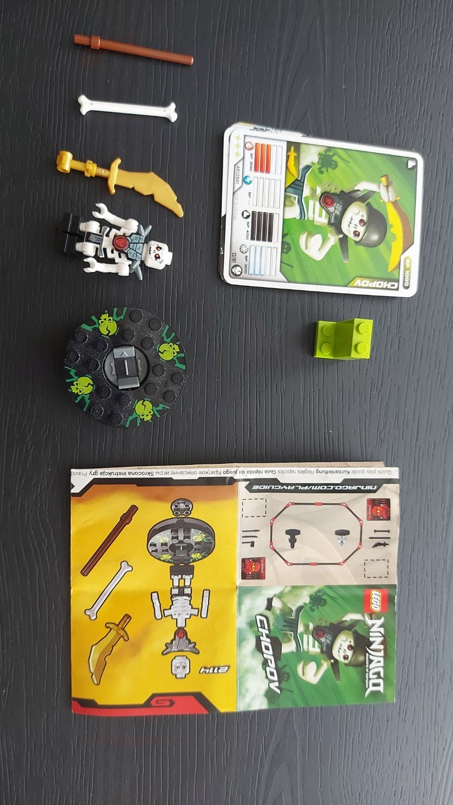 Lego Ninjago Chopov met wapens en kaarten, Ophalen of Verzenden, Zo goed als nieuw, Overige merken