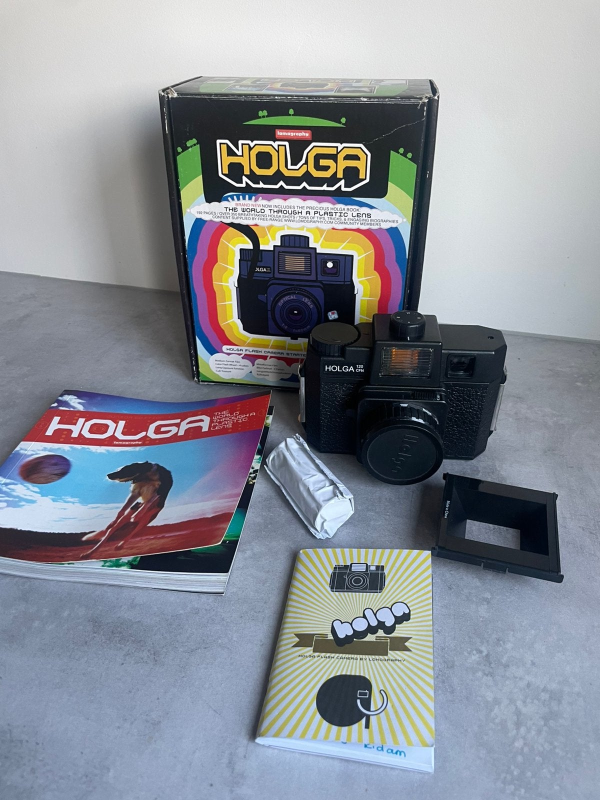 Lomography Holga 120 CFN vintage camera set, Ophalen of Verzenden, Gebruikt, Compact, Overige Merken