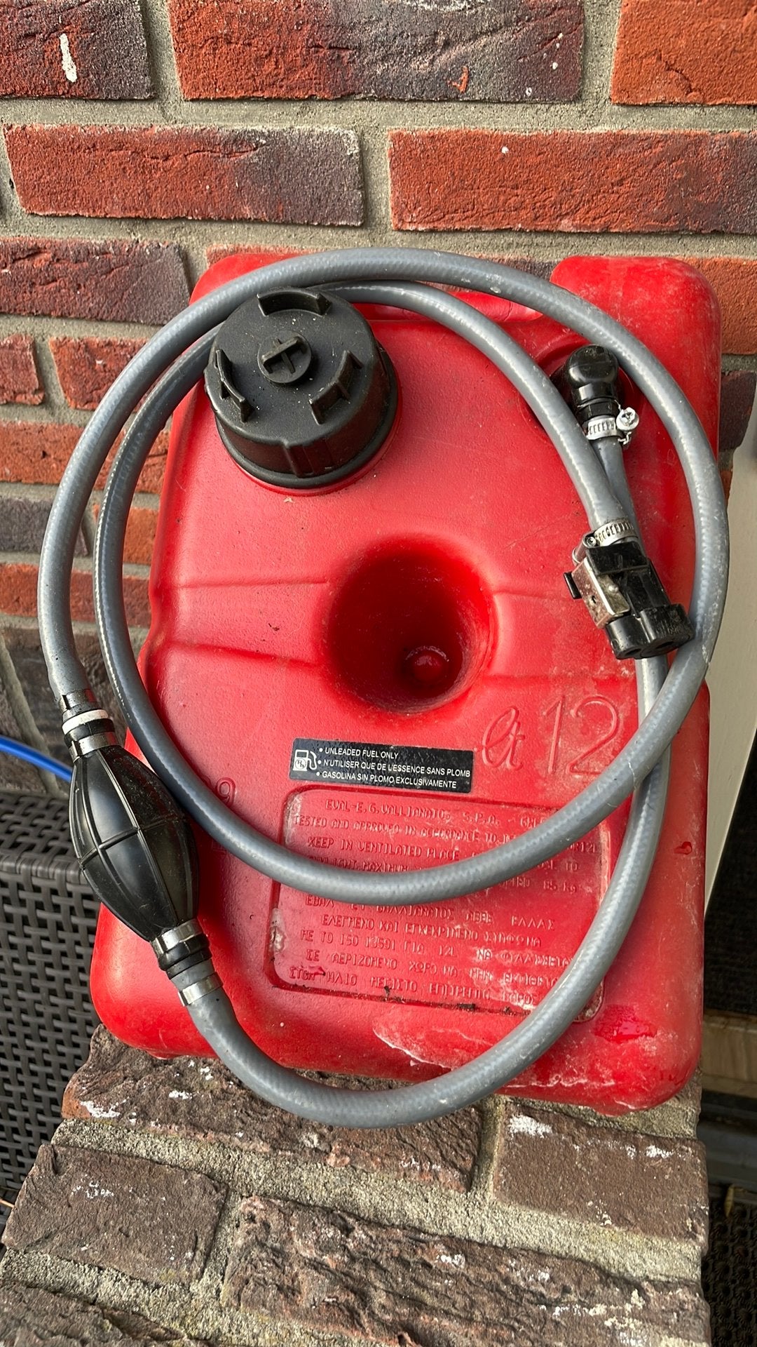 Brandstoftank 12liter suzuki, Watersport en Boten, Ophalen of Verzenden, Zo goed als nieuw, Motor en Techniek