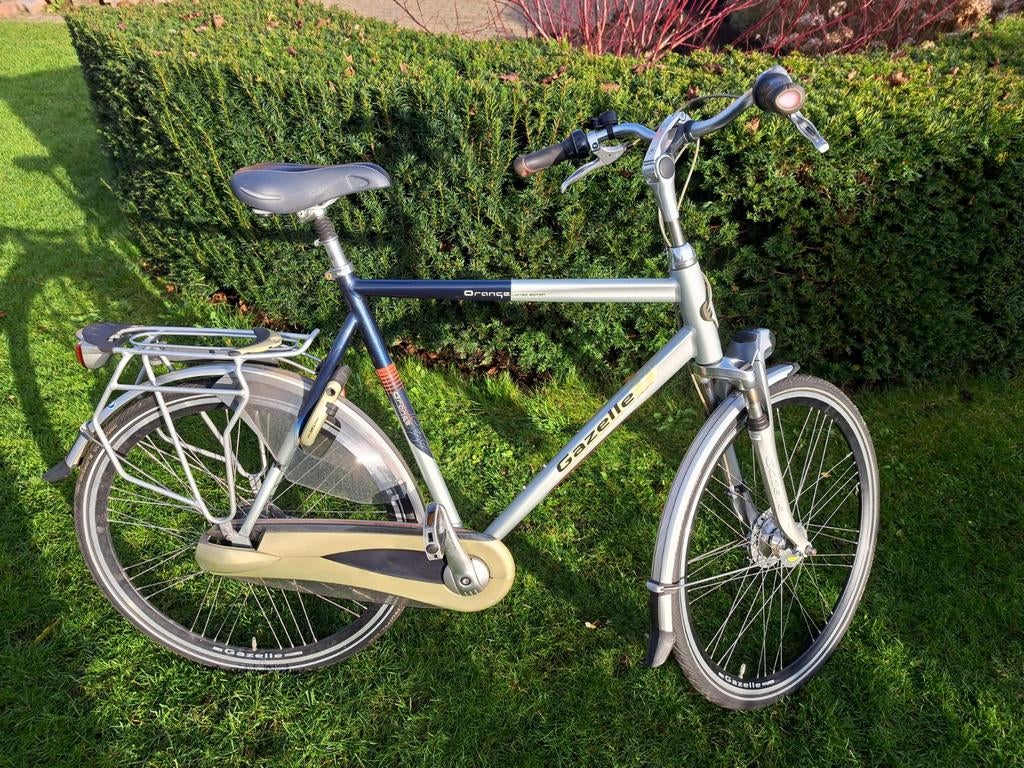 Gazelle Orange herenfiets 65 cm (nieuwe buitenbanden), Ophalen, Versnellingen, Zo goed als nieuw, 65 cm of meer