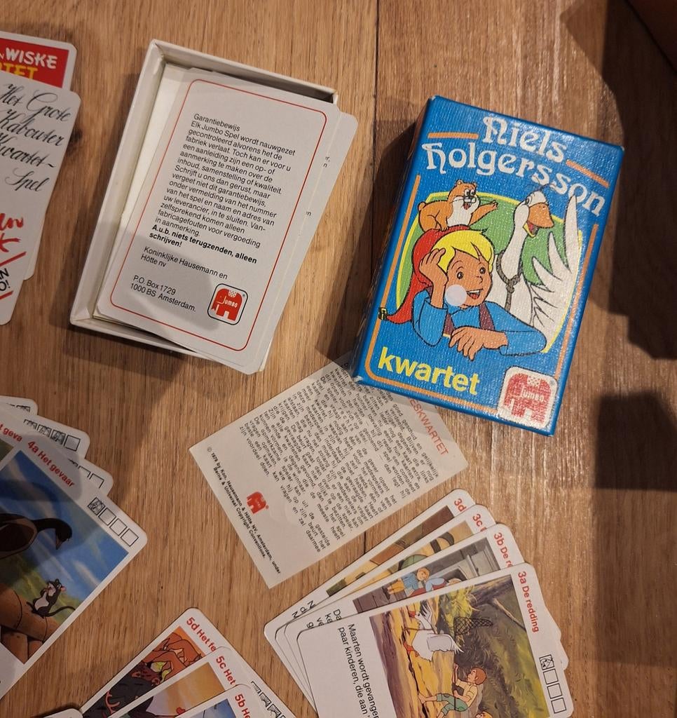Niels Holgersson Kwartetspel - Jumbo, Verzamelen, Speelkaarten, Jokers en Kwartetten, Ophalen of Verzenden, Zo goed als nieuw