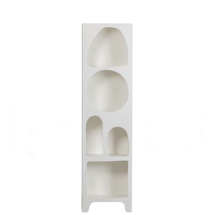Witte Boekenkast met Unieke Vormen - Modern Design, Ophalen, Met plank(en), Minder dan 50 cm, Modern, Organisch Design