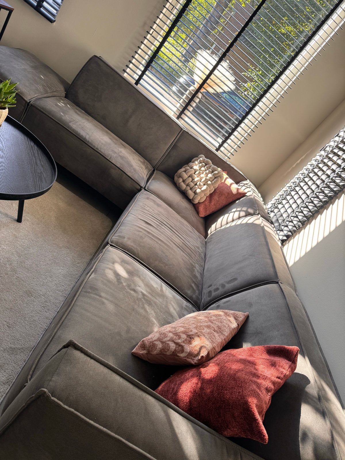 Hoekbank Antraciet UMIX - Zo goed als nieuw, Huis en Inrichting, Ophalen, 100 tot 125 cm, Hoekbank, 300 cm of meer