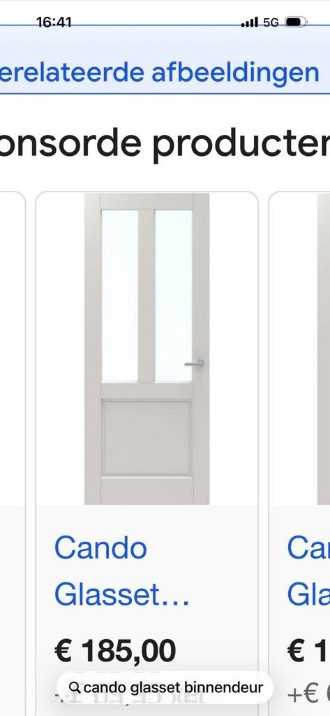 Cando Glasset Binnendeur Veiligheidsglas, 80 tot 120 cm, Nieuw, Glasplaat, Veiligheidsglas