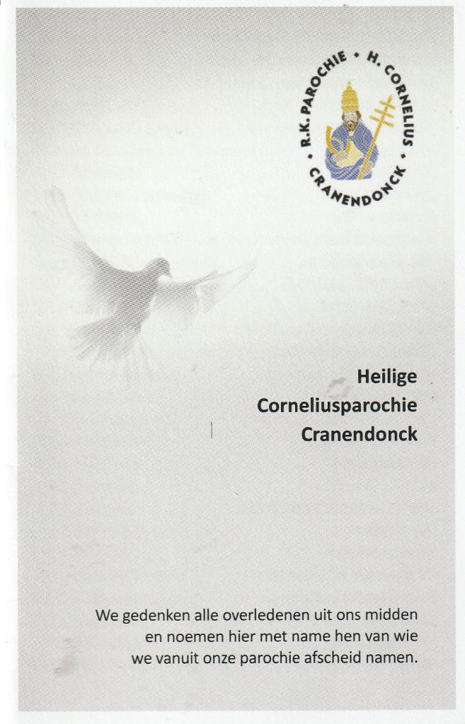 Heilige Corneliusparochie in Cranendonck., Ophalen of Verzenden, Zo goed als nieuw, Kaart of Prent, Christendom | Katholiek