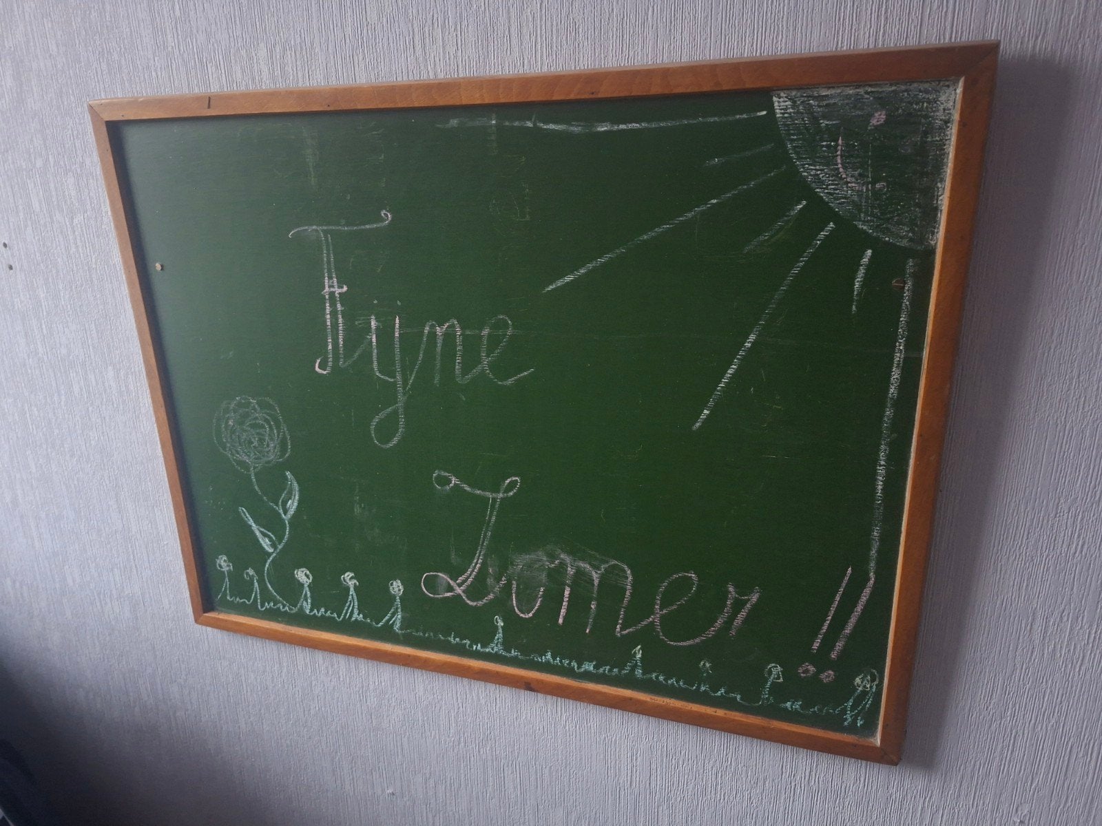 Oud klein schoolbord, Diversen, Ophalen of Verzenden, Mobiel, Gebruikt, Krijtbord
