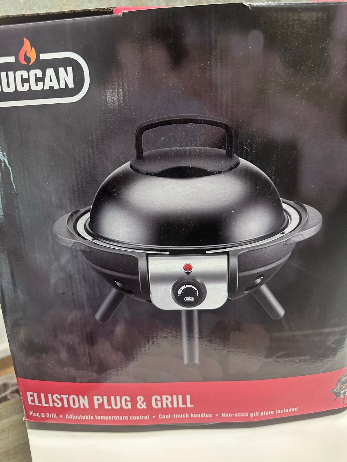 Buccan Elliston Plug & Grill Elektrische Barbecue, Ophalen of Verzenden, Nieuw