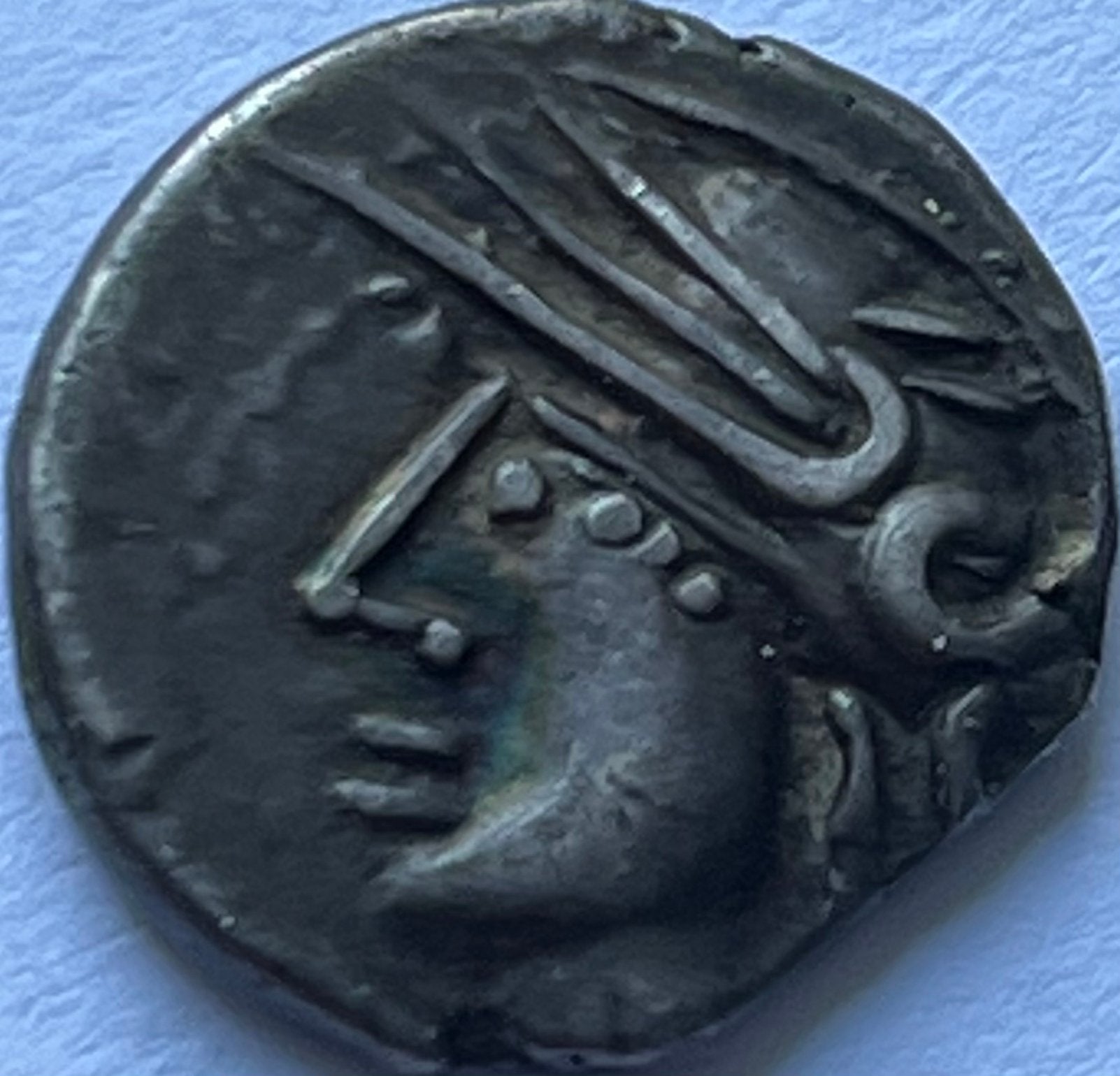 Keltisch Gaul (Audui) quinarius zonder jaartal, Ophalen of Verzenden, Losse munt, Zilver
