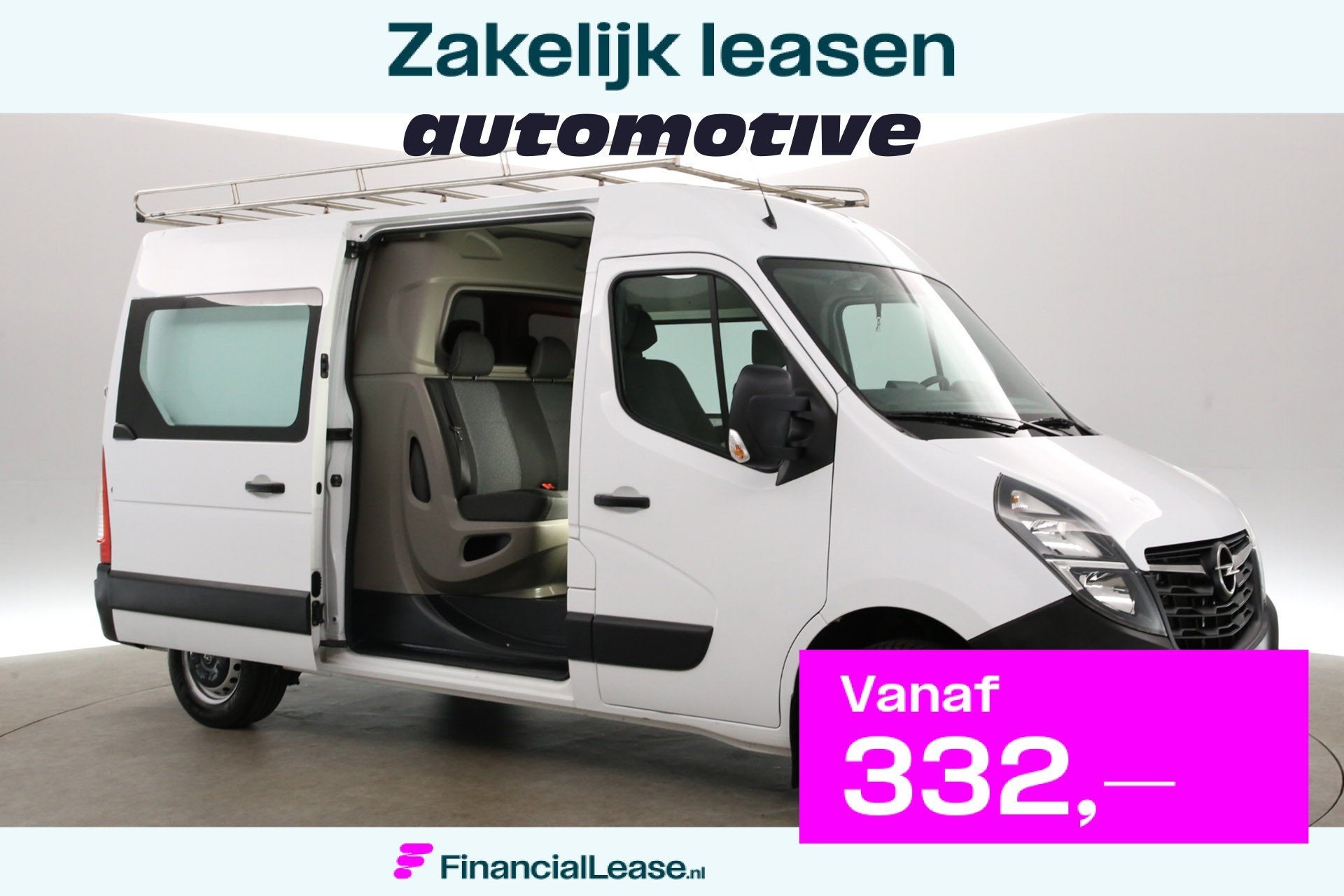 Opel Movano 2.3 Turbo 150PK L2H2 | Dubbele Cabine | Clima |, Stof, Gebruikt, Euro 6, 4 cilinders
