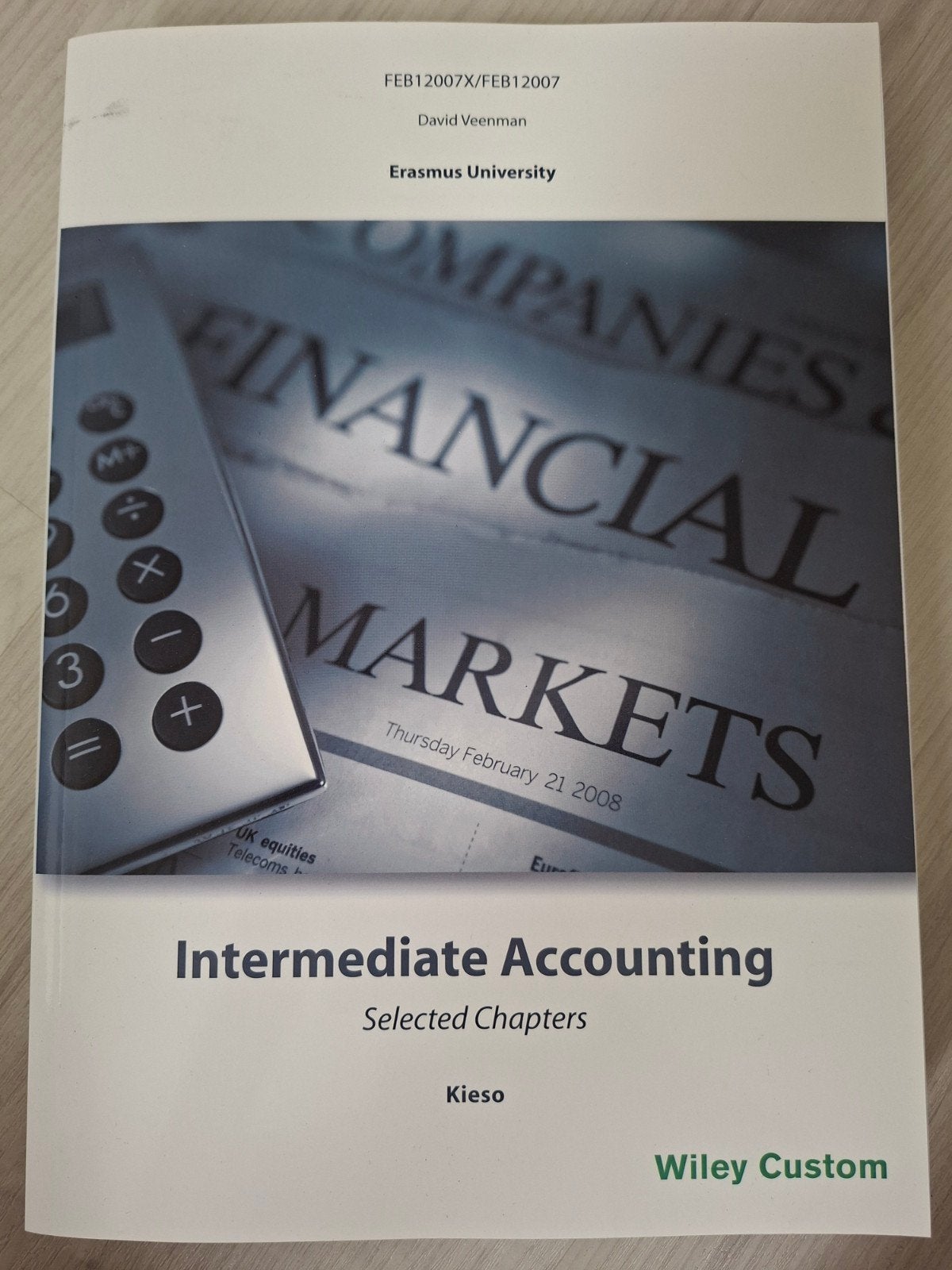 Intermediate Accounting - Selected Chapters (Kieso), Boeken, Ophalen of Verzenden