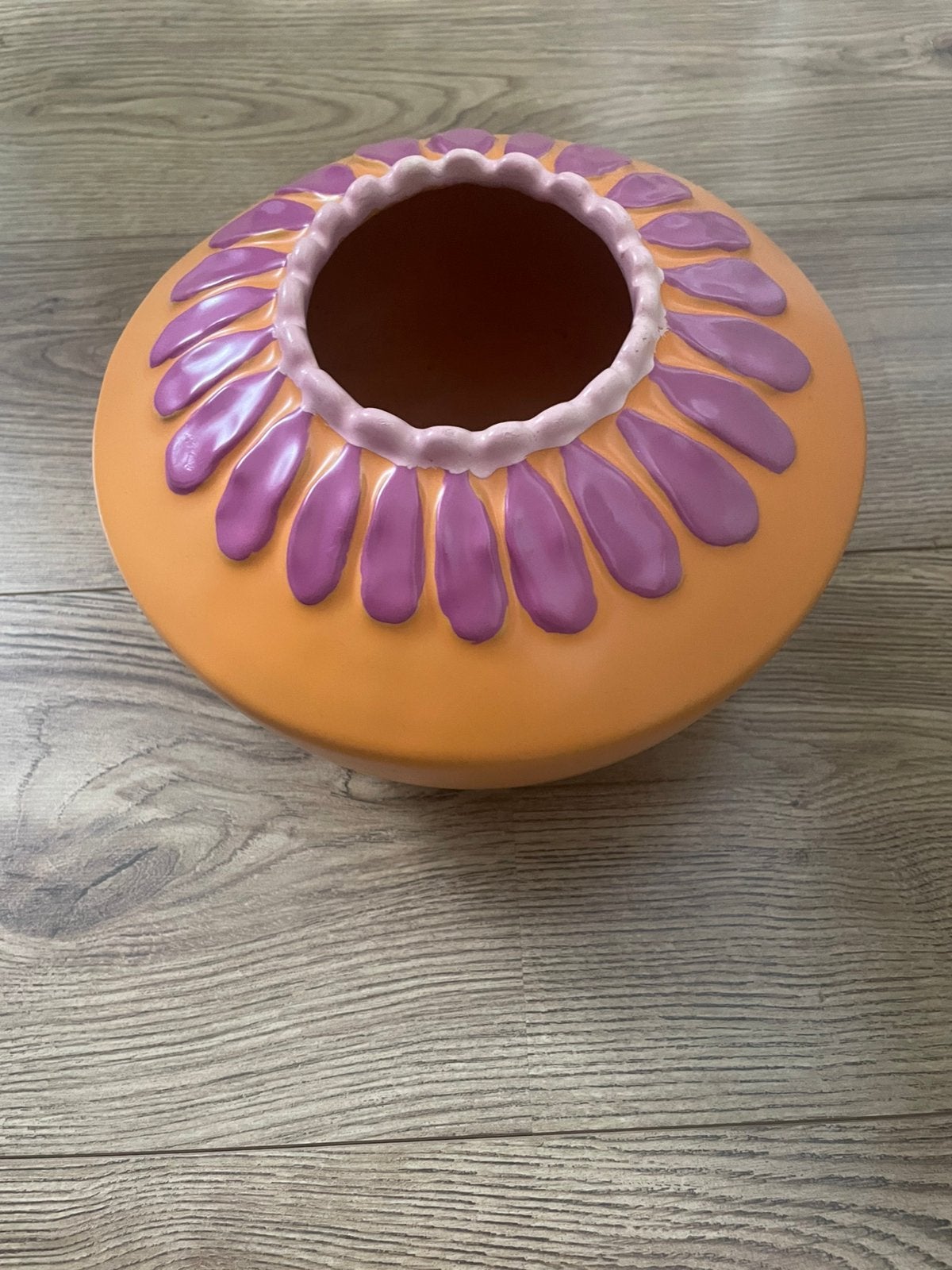 Handgeschilderde bloempot, Ophalen, Overige materialen, Overige kleuren, Zo goed als nieuw