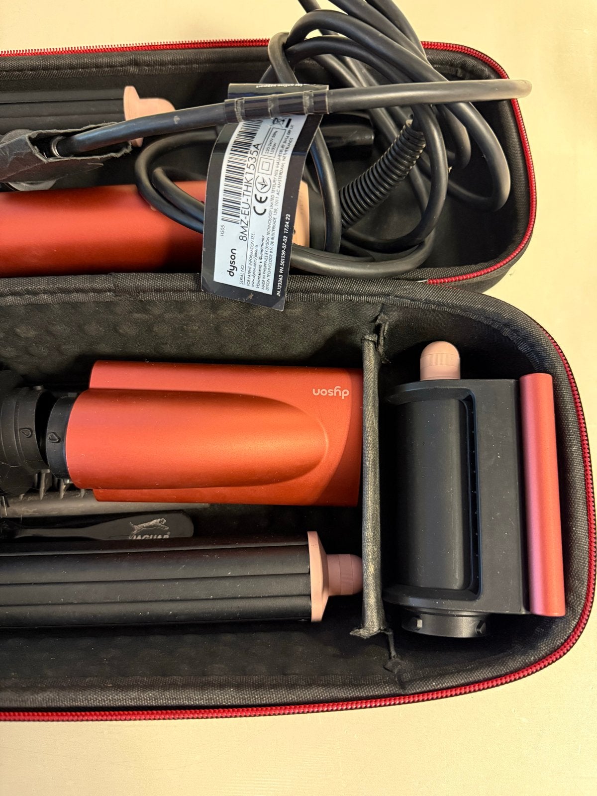 Dyson Airwrap Complete Long Multistyler en Föhn (Strawberry, Ophalen of Verzenden, Zo goed als nieuw, Krultang of Stijltang