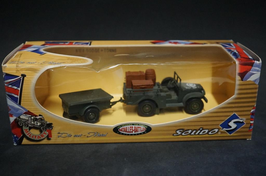 Solido Dodge 4x4 met lading - 1/50 - TOP, Hobby en Vrije tijd, Modelauto's | 1:50, Ophalen of Verzenden, Zo goed als nieuw, Auto