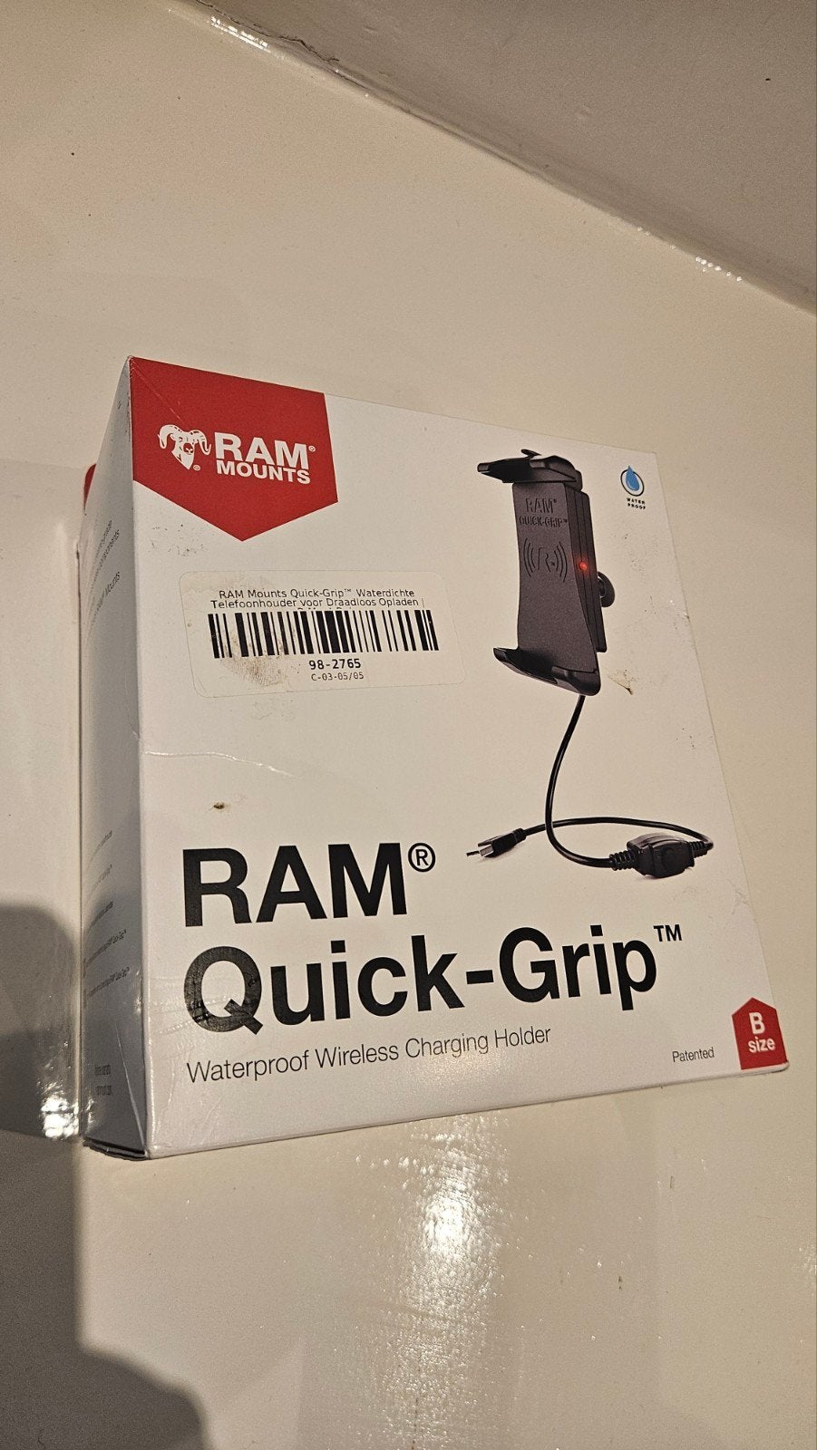 RAM Quick-Grip Waterdichte Draadloze Oplader Houder, Ophalen of Verzenden, Nieuw, Motor