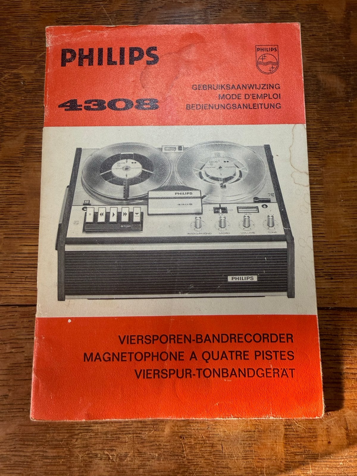 Philips 4308 Gebruiksaanwijzing - Origineel, Ophalen of Verzenden, Onderdeel