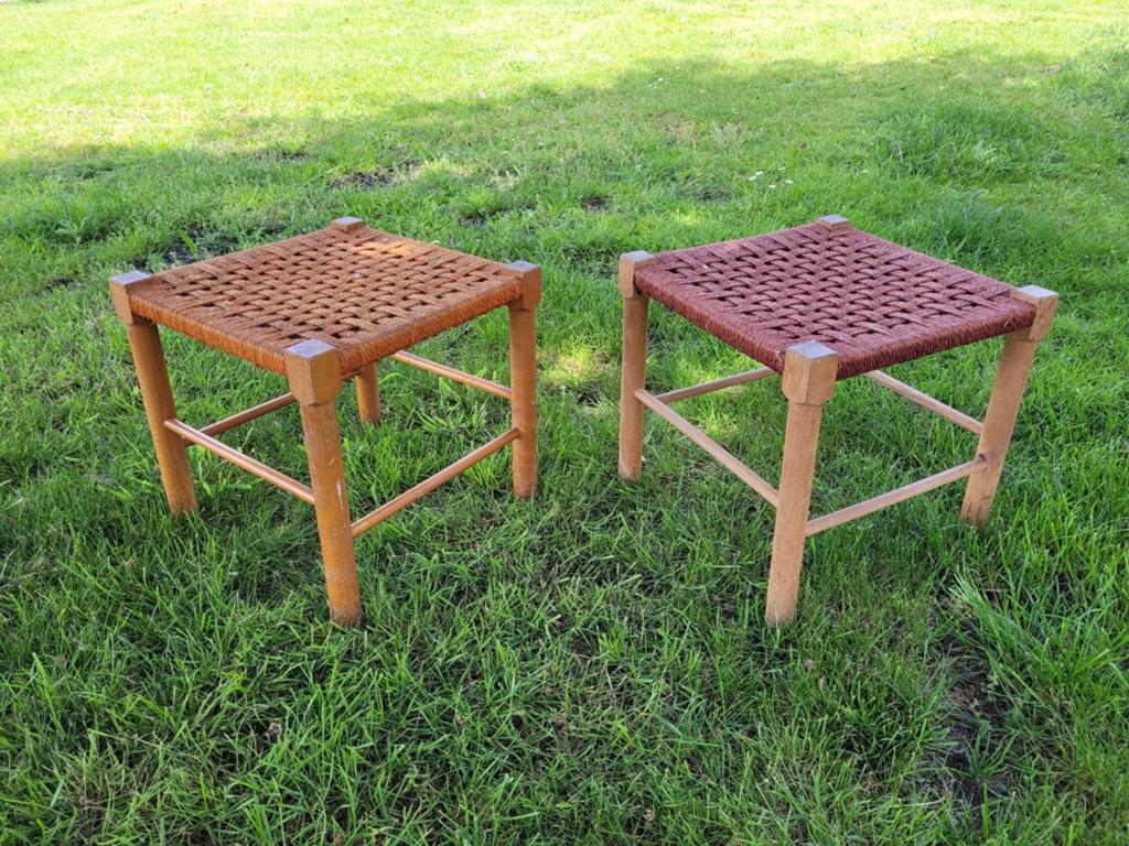 Jaren 60 krukjes  vintage, Ophalen of Verzenden, Gebruikt, Hout