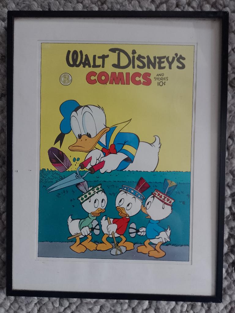 Donald Duck cover prent., Verzamelen, Ophalen of Verzenden, Overige figuren, Gebruikt, Plaatje, Poster of Sticker