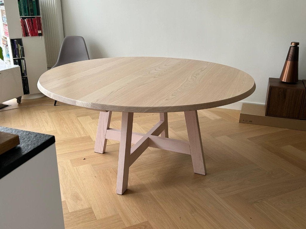 Eettafel, Huis en Inrichting, Tafels | Eettafels, Ophalen, Gebruikt, 150 tot 200 cm, Rond