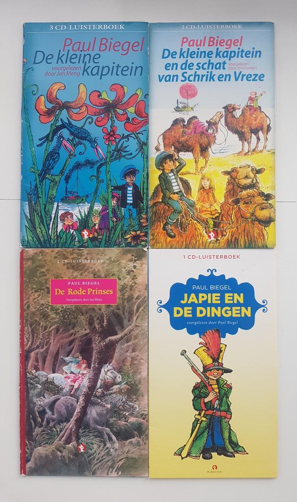 4x Luisterboek Paul Biegel oa De Kleine Kapitein, Japie, Ophalen of Verzenden, Paul Biegel, Cd, Kind