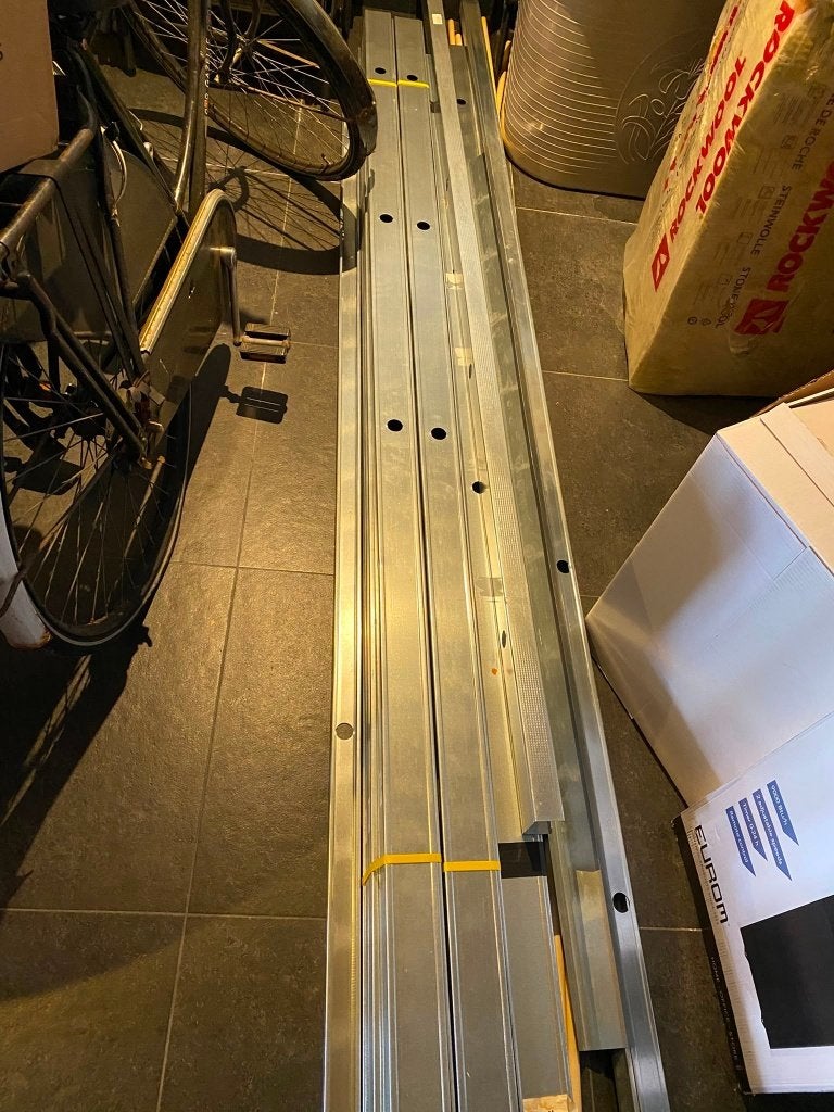22 stuks Metal Stud C75 wandprofielen, lengte 2600mm, Ophalen, Nieuw, IJzer